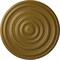 Ekena Millwork Carton Ceiling Medallion (For Canopies up to 2 5/8"), Hand-Painted Gold, 12 5/8"OD x 1"P CM13CAGLS - alternate 1